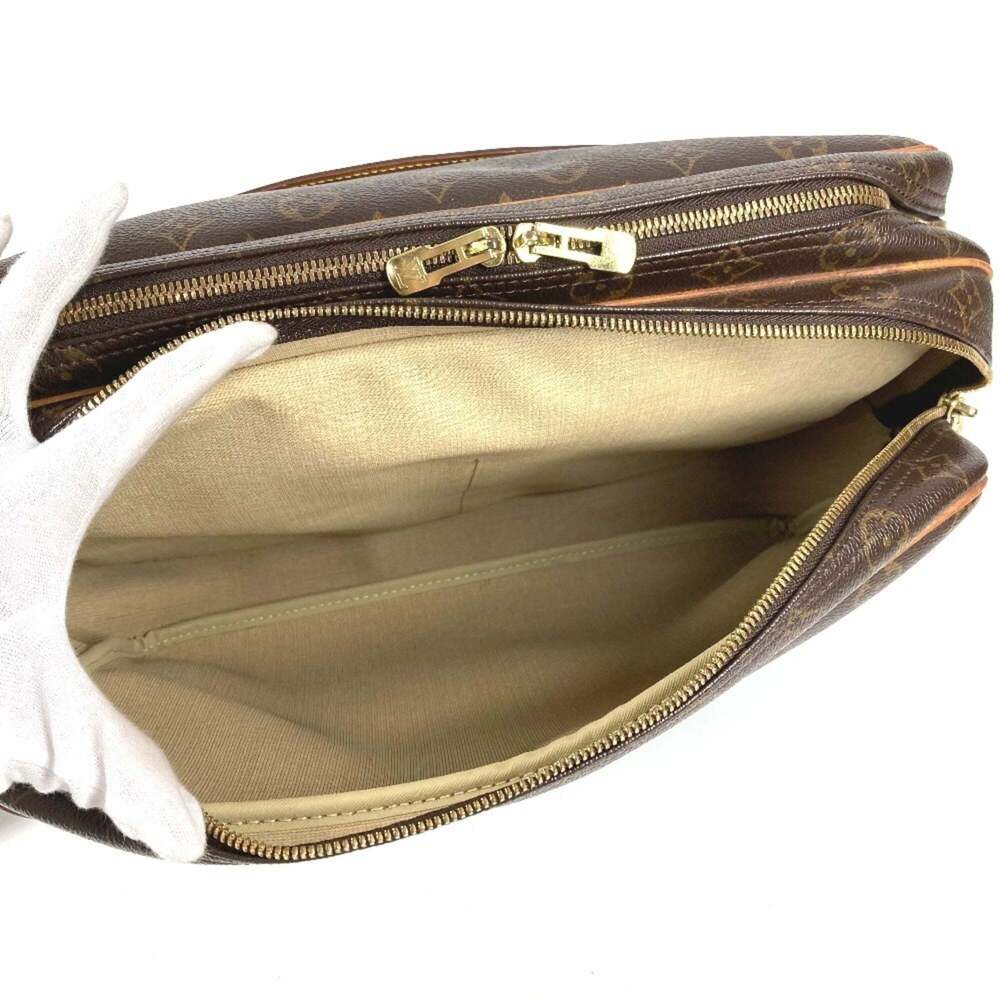 LOUIS VUITTON Brown Monogram Canvas Shoulder Bag - Picture 13 of 16